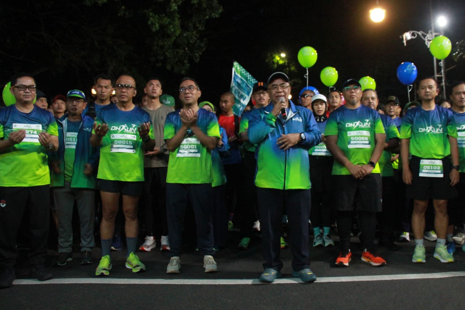 Lebih dari 5.000 peserta mengikuti kegiatan DH Run 2026 yang diselenggarakan di Balai Kota Bandung pada Sabtu, 7 Februari 2026.