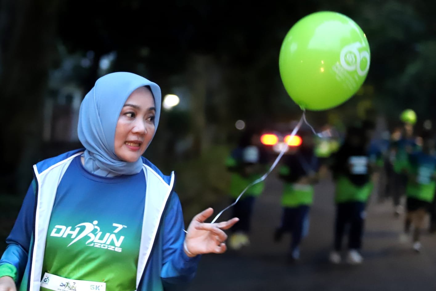 Lebih dari 5.000 peserta mengikuti kegiatan DH Run 2026 yang diselenggarakan di Balai Kota Bandung pada Sabtu, 7 Februari 2026.