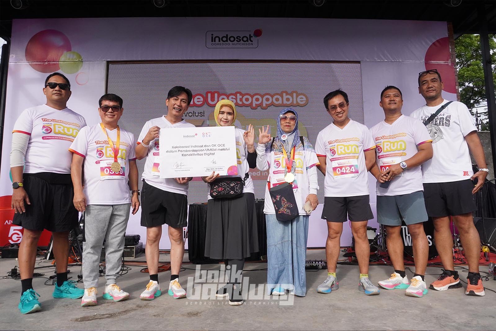 Peluncuran teknologi AIvolusi5G di Kiara Artha Park, Kota Bandung, Minggu (15/2/2026).