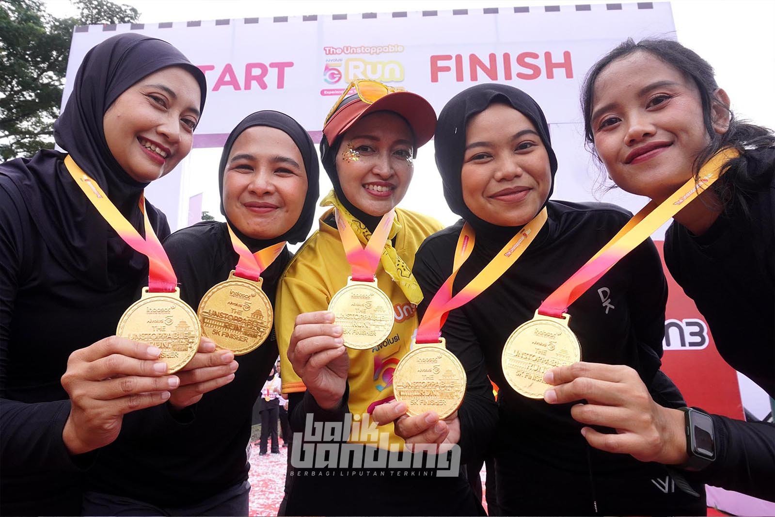 Peluncuran teknologi AIvolusi5G di Kiara Artha Park, Kota Bandung, Minggu (15/2/2026).