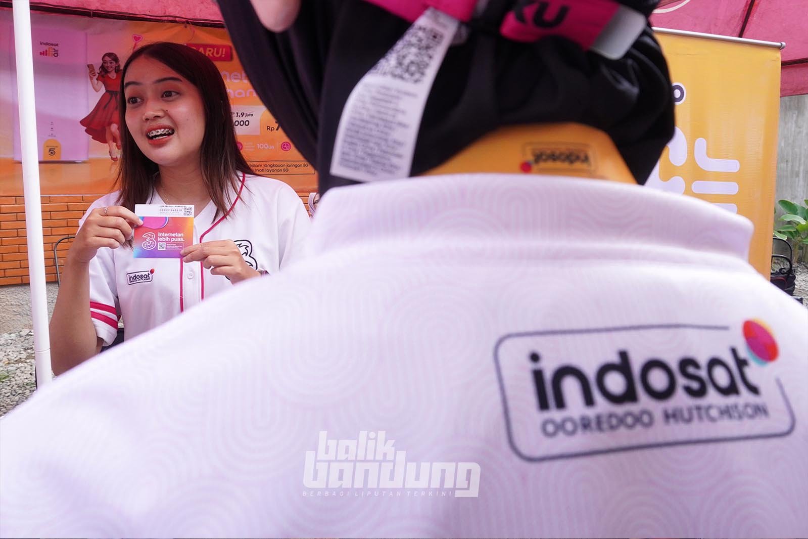 Peluncuran teknologi AIvolusi5G di Kiara Artha Park, Kota Bandung, Minggu (15/2/2026).