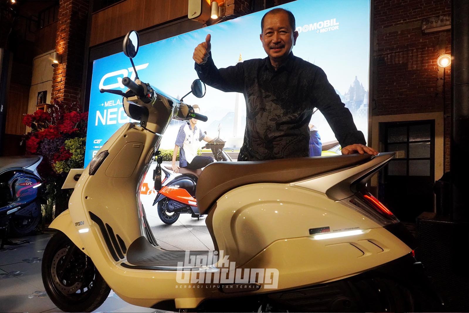 Launching roadshow motor listrik terbaru Indomobil eMotor (IM), QT dan QT Pro di Bandung.