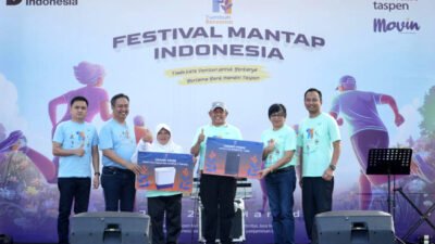 Perayaan HUT ke-11 Bank Mandiri Taspen di Kota Manado, Sabtu (7/2/2026).